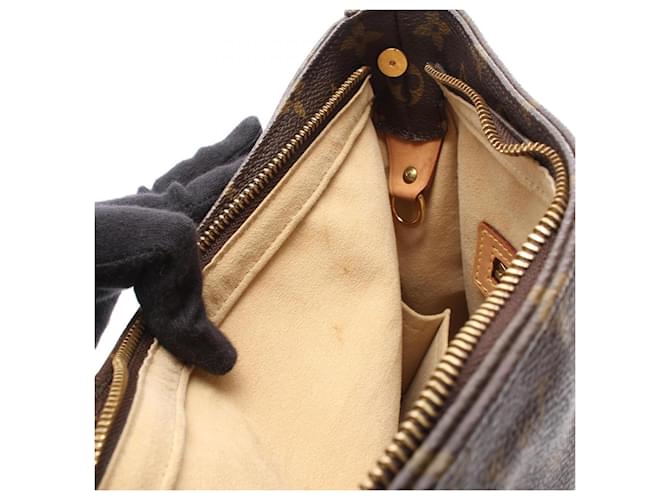 Borsa Louis Vuitton Looping GM Marrone - vista 8