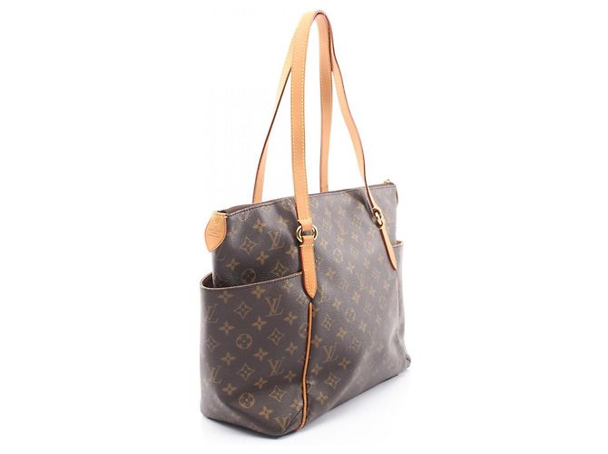 Borsa Tote Louis Vuitton Totally MM Monogram Marrone - vista 2