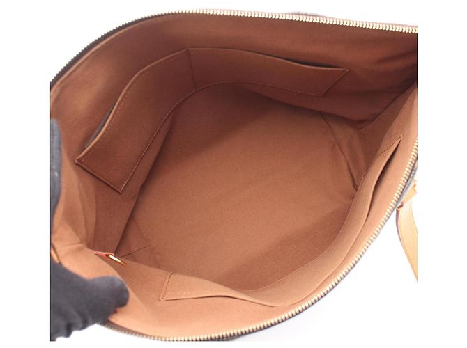 Borsa Tote Louis Vuitton Totally MM Monogram Marrone - vista 3