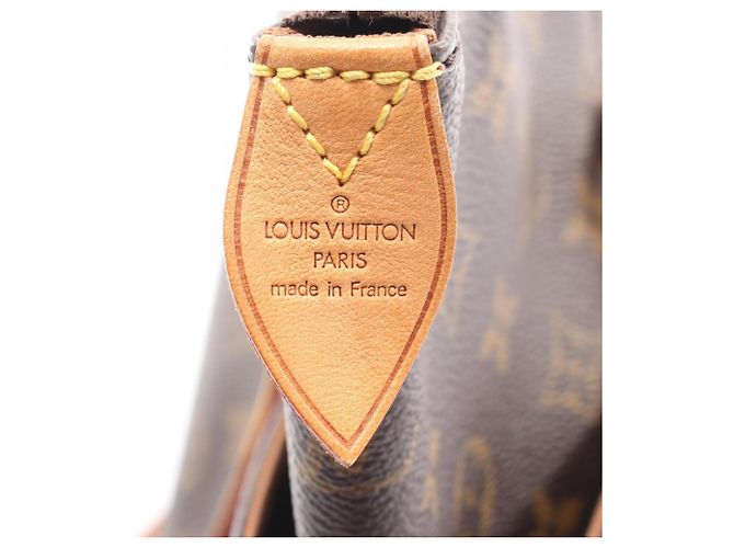 Borsa Tote Louis Vuitton Totally MM Monogram Marrone - vista 4