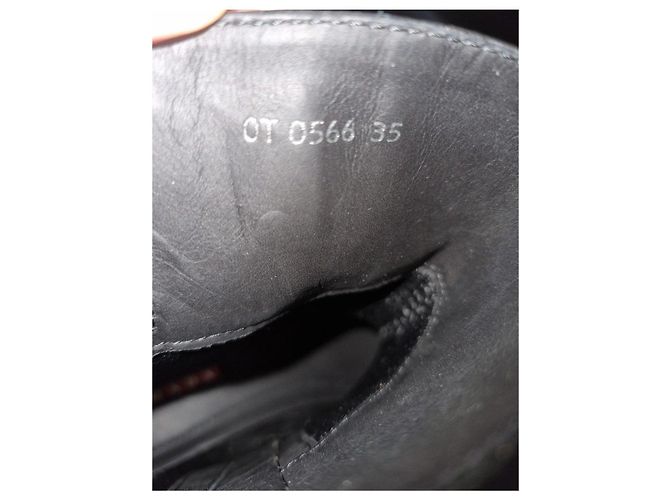 Prada Botas Biker Engineer Cuero Marrón Talla 35 Castaño - vista 3