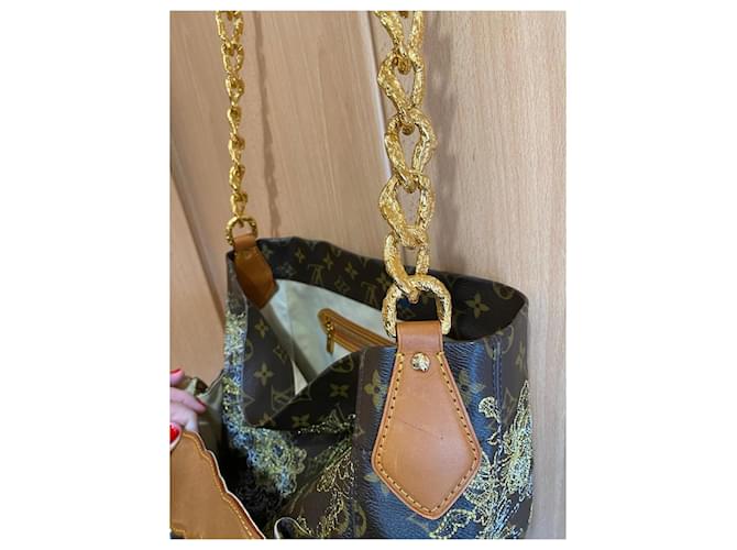 Louis Vuitton Besace Dentelle Or Borsa a Spalla Marrone D'oro - vista 5