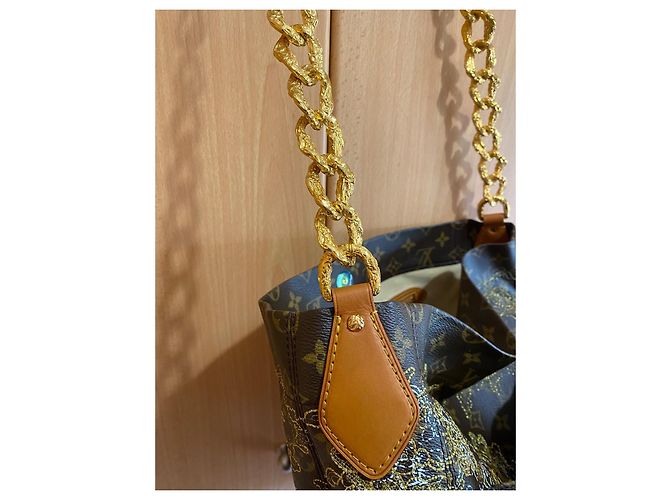 Louis Vuitton Besace Dentelle Or Borsa a Spalla Marrone D'oro - vista 6
