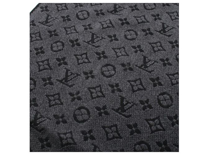 Louis Vuitton Schal Monogram Classic Anthracite Braun Schwarz - Ansicht 4