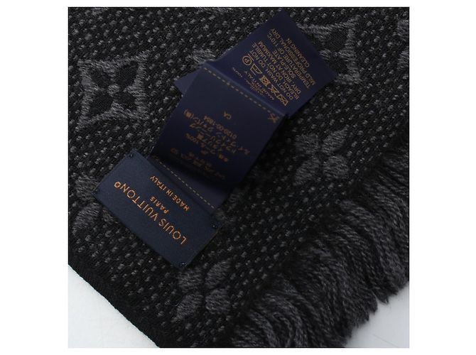 Louis Vuitton Schal Monogram Classic Anthracite Braun Schwarz - Ansicht 5