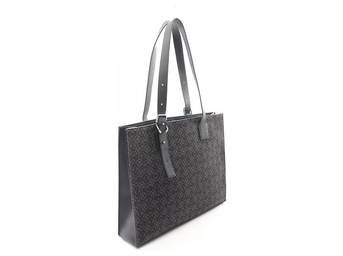 Borsa Tote Loewe Buckle Horizontal Anagram Nero - vista 2