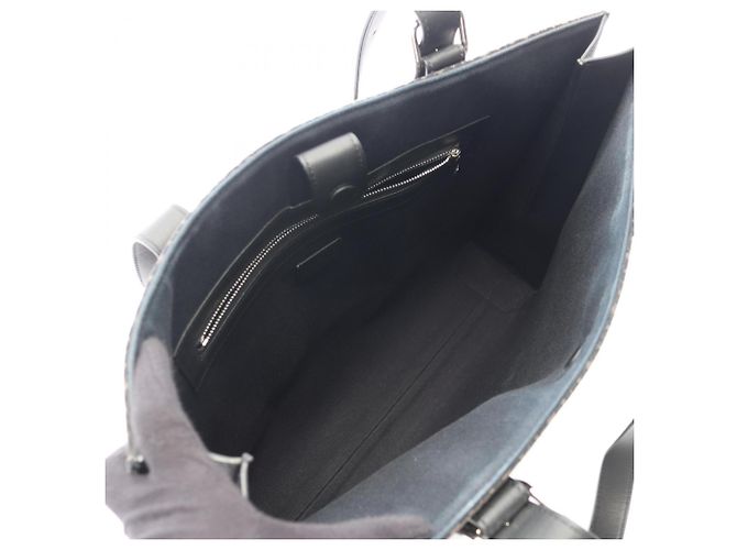 Borsa Tote Loewe Buckle Horizontal Anagram Nero - vista 3