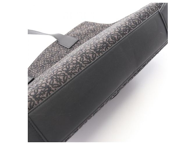 Borsa Tote Loewe Buckle Horizontal Anagram Nero - vista 7