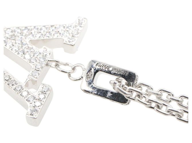 Collana con pendente Louis Vuitton in diamante Argento - vista 6