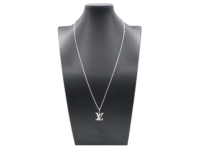 Collana con pendente Louis Vuitton in diamante Argento - vista 8