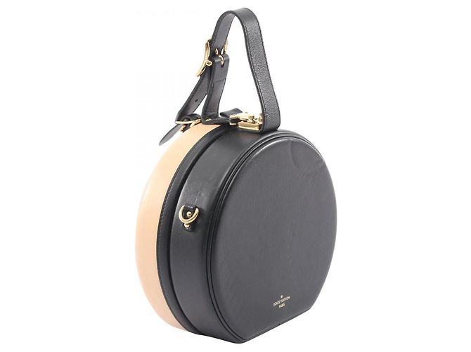 Borsa 2-Way Louis Vuitton Petite Boite Chapeau Nero Beige - vista 2