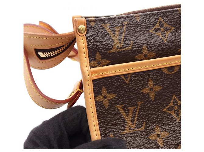 Borsa a mano lunga Popincourt Louis Vuitton Marrone - vista 7