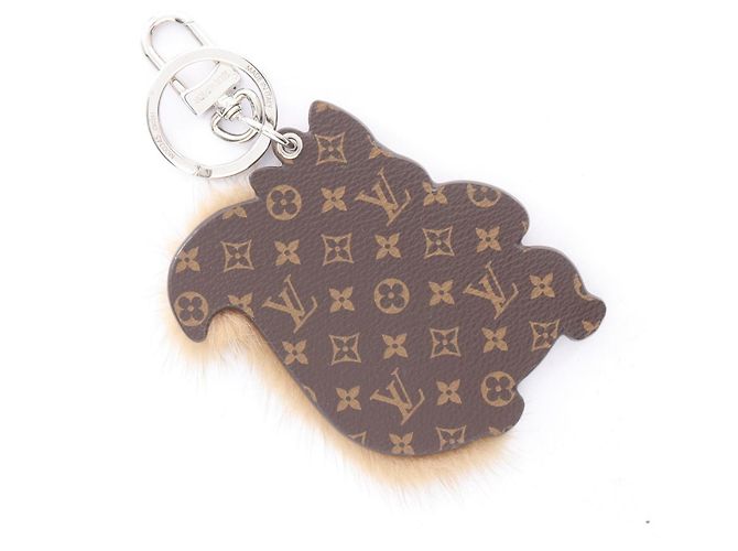 Portafoglio Square Monogram Keychain Louis Vuitton Marrone Beige - vista 2