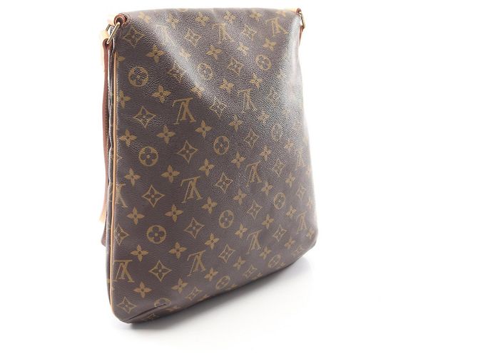 Borsa a tracolla Louis Vuitton Musette Monogram Marrone - vista 2