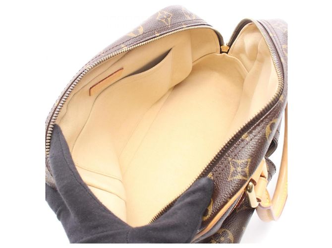 Borsa Louis Vuitton Manhattan PM Monogram Marrone - vista 3