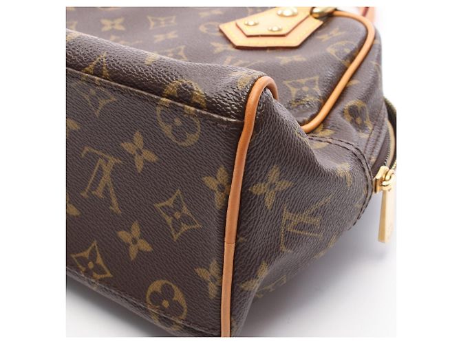 Borsa Louis Vuitton Manhattan PM Monogram Marrone - vista 8