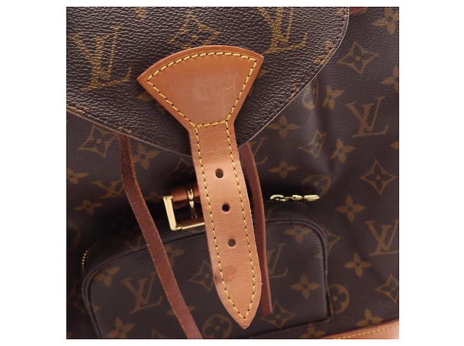 Zaino/Borsa Louis Vuitton Montsouris MM Marrone - vista 13