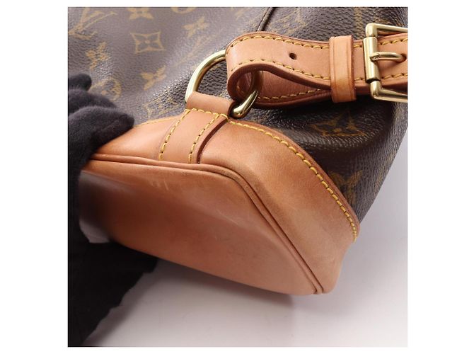 Zaino/Borsa Louis Vuitton Montsouris MM Marrone - vista 7