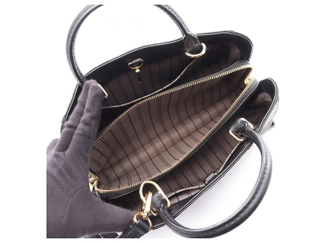 Borsa 2-Way Louis Vuitton Montaigne BB Nero - vista 3