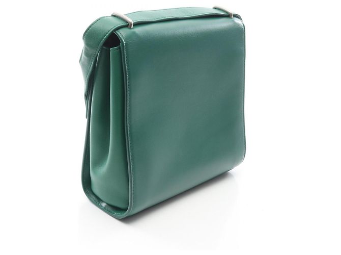 Bottega Veneta Borsa a Spalla The Clip Verde - vista 2