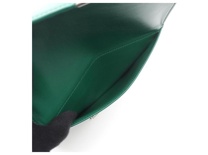 Bottega Veneta Borsa a Spalla The Clip Verde - vista 5