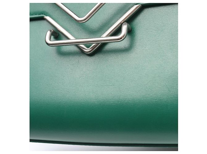 Bottega Veneta Borsa a Spalla The Clip Verde - vista 9