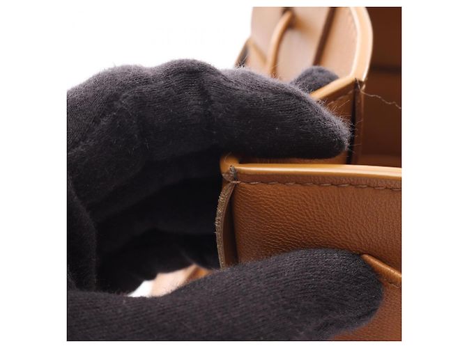 Borsa a secchiello Small Cassette Bottega Veneta Marrone - vista 7