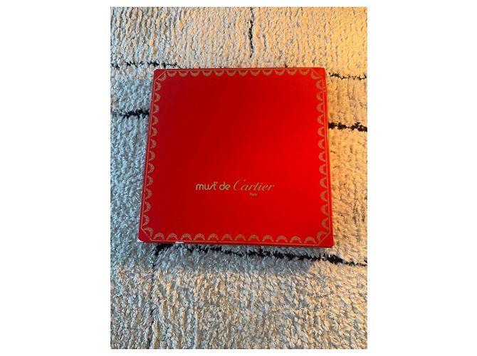 Cartier Must de Cartier Seidentuch Weiß Rot Blau - Ansicht 2