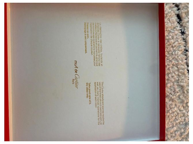 Cartier Must de Cartier Seidentuch Weiß Rot Blau - Ansicht 6