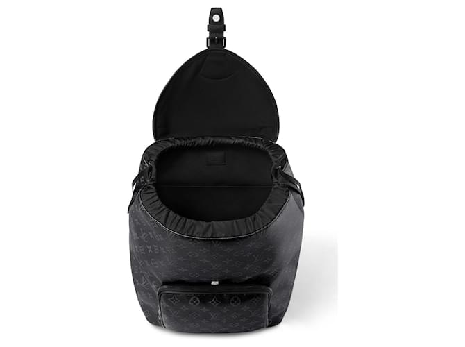 Zaino Louis Vuitton Monogram Eclipse Nero - vista 3