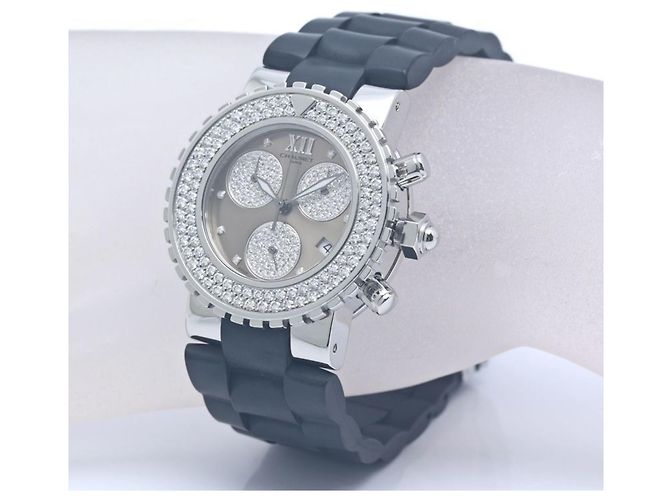 Orologio Cronografo Chaumet Class One LM da Uomo con Diamanti - vista 7