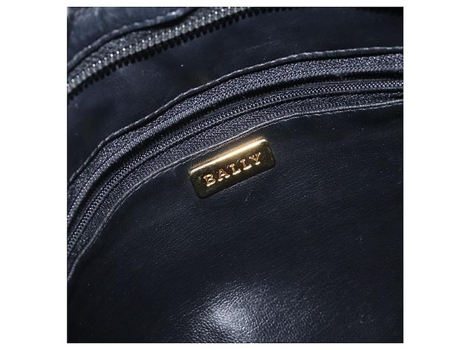 Bally Vintage gestepptes Leder Schwarz - Ansicht 6
