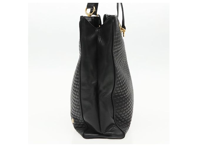 Bally Vintage en cuir matelassé Noir - vue 4