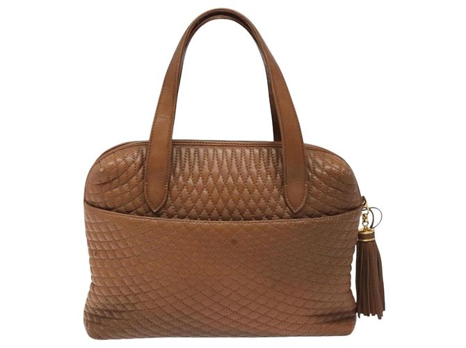 Bally Vintage gestepptes Leder Braun - Ansicht 2