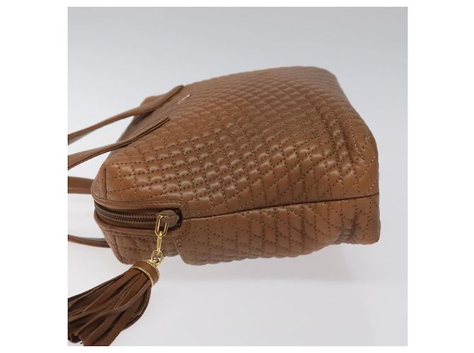 Bally Vintage gestepptes Leder Braun - Ansicht 4