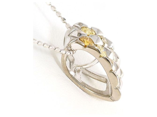 Autre Marque Collana con pendente in oro bianco 18K D'oro - vista 2