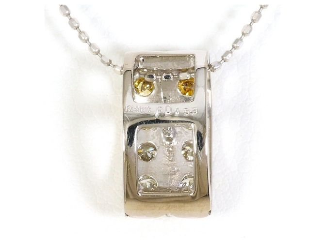 Autre Marque Collana con pendente in oro bianco 18K D'oro - vista 3