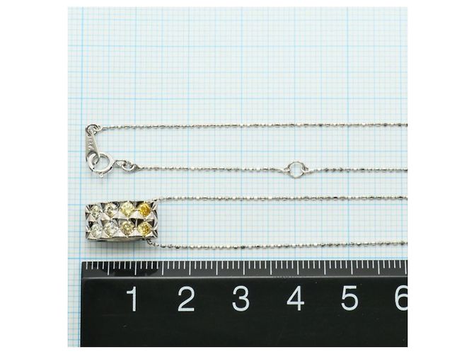 Autre Marque Collana con pendente in oro bianco 18K D'oro - vista 5