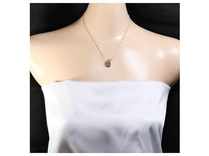 Autre Marque Collana con pendente in oro bianco 18K D'oro - vista 6