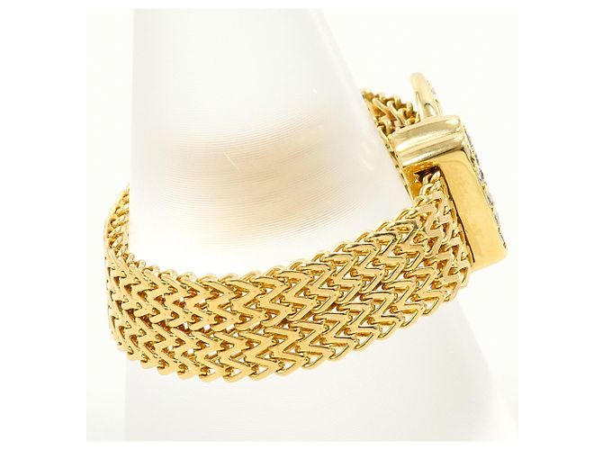 Autre Marque 18K Gelbgold-Ring mit Diamant Golden - Ansicht 3
