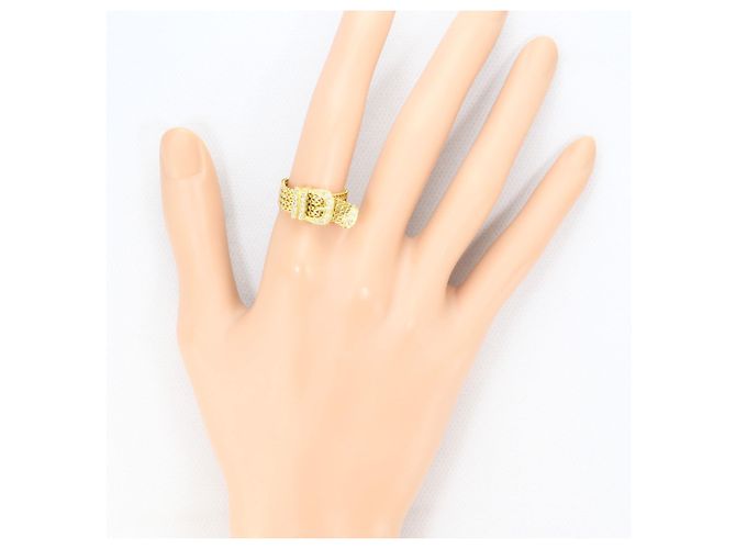Autre Marque 18K Gelbgold-Ring mit Diamant Golden - Ansicht 6