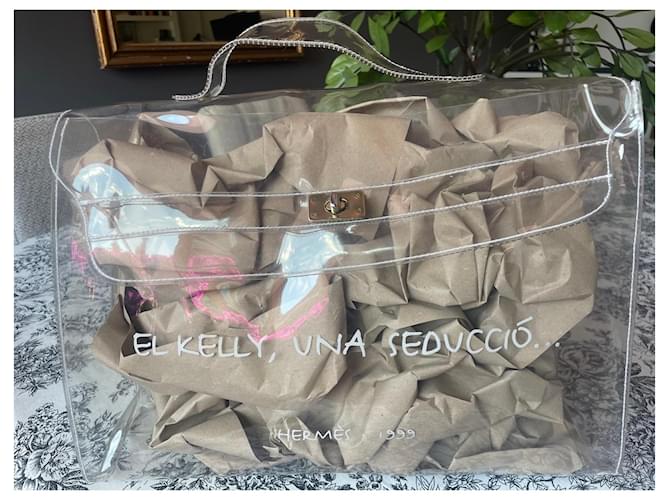 Borsa Hermès Kelly trasparente - vista 4