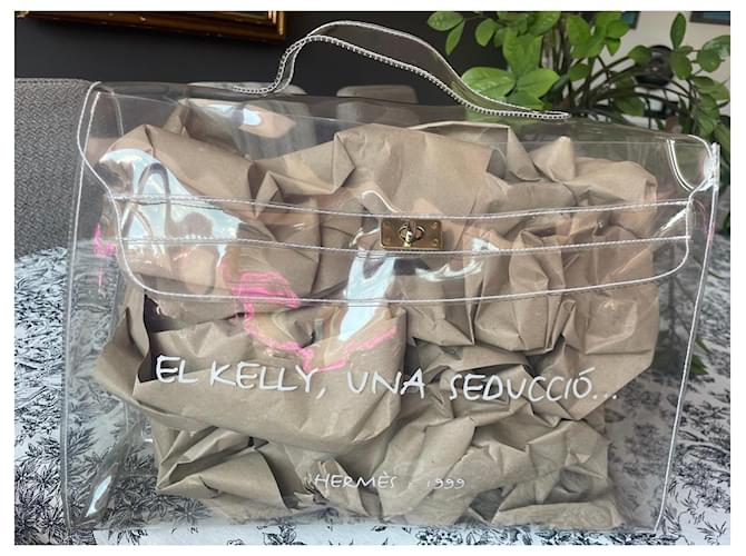 Borsa Hermès Kelly trasparente - vista 6