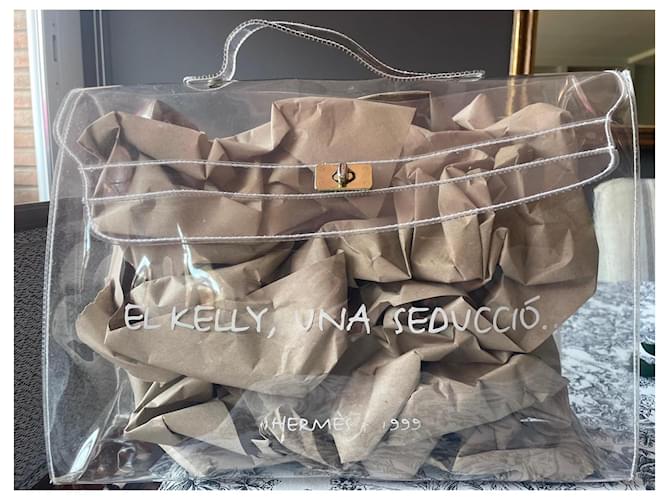 Borsa Hermès Kelly trasparente - vista 7
