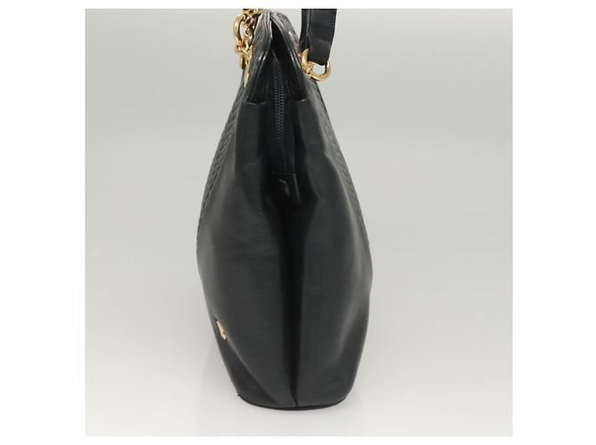 Bally Vintage gestepptes Leder Marineblau - Ansicht 3