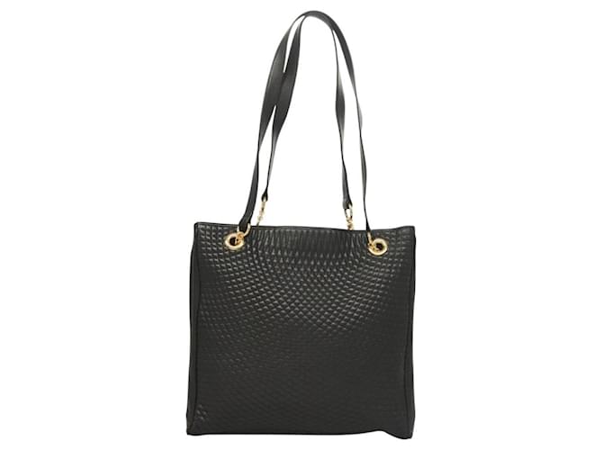 Bally Vintage gestepptes Leder Schwarz - Ansicht 2