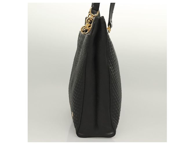 Bally Vintage gestepptes Leder Schwarz - Ansicht 3