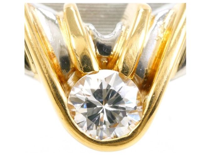 Autre Marque Elegante fede in platino e oro giallo D'oro - vista 2