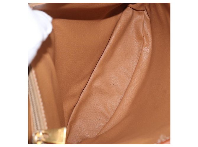 Céline Celine Vintage Macadam Canvas and Leather Marrone - vista 5