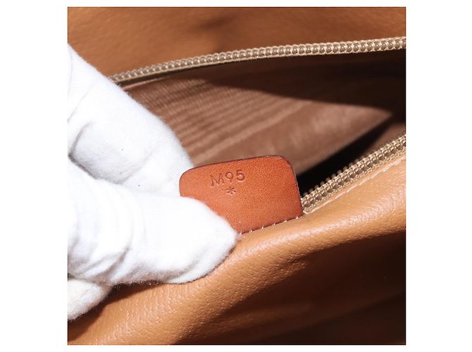 Céline Celine Vintage Macadam Canvas and Leather Marrone - vista 6